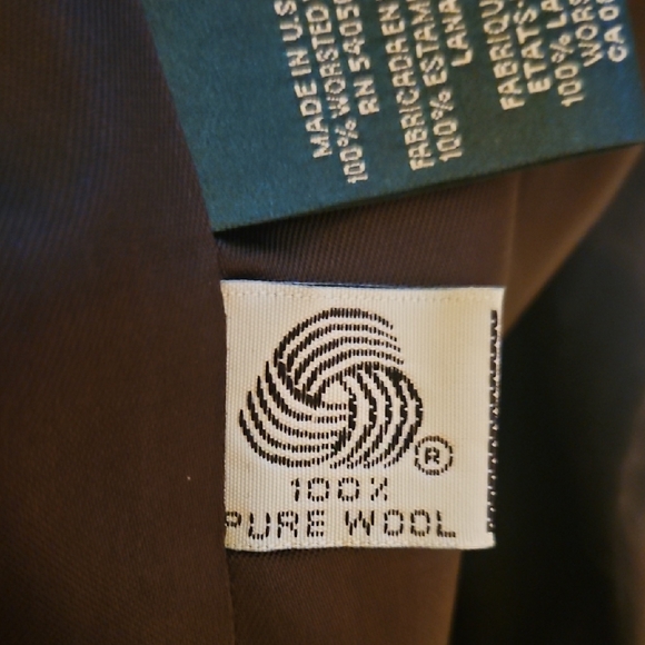 Ralph Lauren Dark Plaid Double-Breasted Blazer - Picture 3 of 4